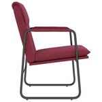 vidaXL Chaise longue Rouge bordeaux 55x64x80 cm Tissu