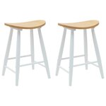 vidaXL Chaises de salle à manger 2 Pièces Blanc 46 x 37 x 63 cm