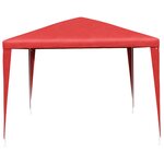 vidaXL Tente de fête 400 x 300 x 255 cm Rouge PE et acier