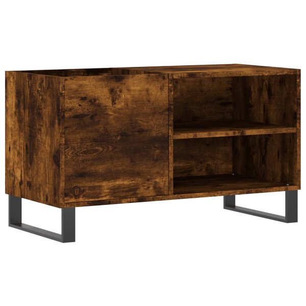 vidaXL Armoire à disques chêne fumé 85x38x48 cm bois d'ingénierie