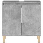 vidaXL Meuble d'évier gris béton 58x33x60 cm bois d'ingénierie