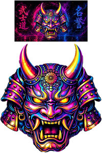 Monnaie SAMURAI MASK Shaped 1/1000 Oz Medaille Or (PRÉCOMMANDE)