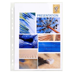 Sachet De 10 Pochettes Perforées - Pvc Lisse - A4 - Cristal - X 10 - Exacompta