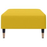vidaXL Repose-pied jaune 77x55x31 cm velours