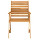 vidaXL Mobilier de salle à manger de jardin 5 Pièces Bois d'acacia solide