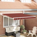 vidaXL Store Rétractable Automatique Orange et Marron 300x250 cm