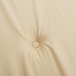 vidaXL Coussin de banc de jardin beige 200x50x4 cm tissu oxford