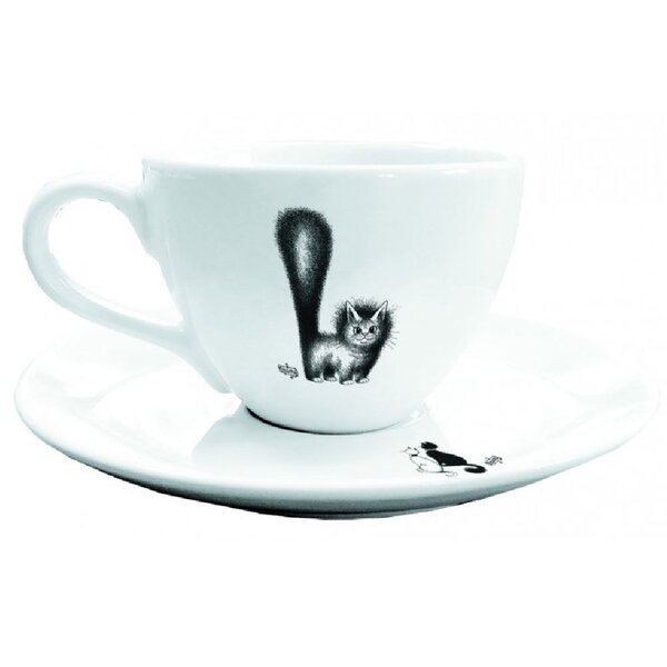 Tasse et sous tasse chat mignon par dubout