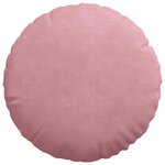 vidaXL Coussins de siège 2 Pièces Rose Ø 40 x 13 cm Velours