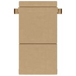 vidaXL Canapé-lit pliable Vert Gris 70 x 80 x 60 cm Tissu