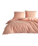 Parure de lit orange unie 260 x 240 cm