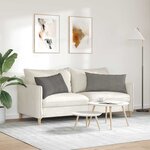 vidaXL Coussins de canapé 2 Pièces Gris clair 80 x 40 cm