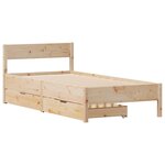 vidaXL Cadre de lit sans matelas 90x190 cm bois de pin massif