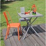 Chaises en aluminium azuro (lot de 2) paprika