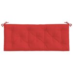 vidaXL Coussins de banc de jardin 2 Pièces rouge 120x50x7 cm tissu Oxford