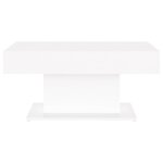 vidaXL Table basse blanc 96x50x45 cm bois d'ingénierie