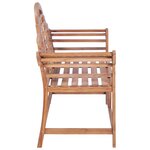 Vidaxl banc de jardin 136x63x102 cm teck solide