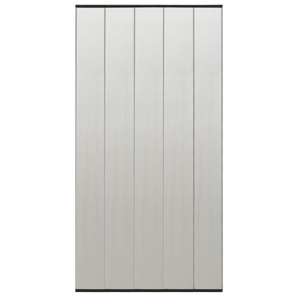 vidaXL Moustiquaire de porte rideau en maille 5 Pièces Noir 120x240 cm