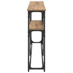 vidaXL TableConsole Chêne artisanal 145 x 22 5 x 75 cm