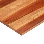 vidaXL Dessus de table Bois solide 25-27 mm 70x70 cm