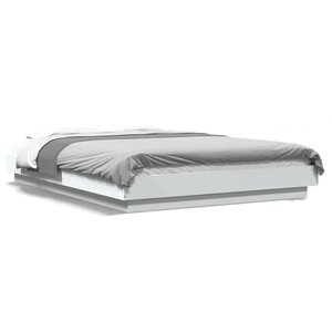 vidaXL Cadre de lit sans matelas blanc 140x190 cm
