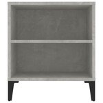vidaXL Meuble TV Gris béton 102x44 5x50 cm Bois d'ingénierie