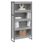 vidaXL Bibliothèque 2 Pièces Gris Sonoma 80 x 30 x 155 cm