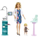 BARBIE - Coffret Dentiste - Poupée Mannequin - Theme Métiers