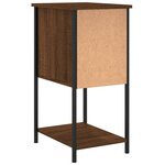 vidaXL Tables de chevet 2Pièces chêne marron 32x42x70cm Bois d'ingénierie