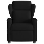 vidaXL Fauteuil de massage inclinable électrique Noir Tissu