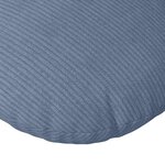 vidaXL Coussins de siège 2 Pièces Bleu Ø 80 cm Tissu en velours côtelé
