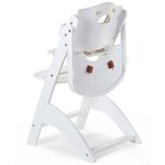 CHILDHOME Chaise haute bébé 2 en 1 Lambda 3 Blanc