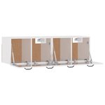vidaXL Armoires murales 2 Pièces Blanc brillant 80x36 5x35 cm