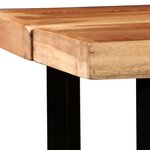 vidaXL Table de bar Bois massif d'Acacia 150x70x107 cm