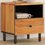 vidaXL Table de chevet 40x33x46 cm Bois d'acacia massif