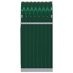 vidaXL Porte-bûches vert 40x45x100 cm acier galvanisé