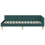 vidaXL Cadre de lit d'angle Autre Vert foncé 80 x 200 cm