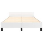 vidaXL Cadre de lit sans matelas blanc 120x200 cm similicuir