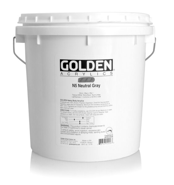 Peinture Acrylic HB Golden 3 78 L Gris Neutre n°5 S1