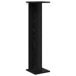 vidaXL Support de Plante 2 pièces Chêne noir 25 x 25 5 x 100 5 cm