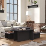 Vidaxl tables basses 2 pièces gris 111 5x50x33 cm bois d'ingénierie