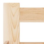 vidaXL Cadre de lit Bois de pin massif 160x200 cm