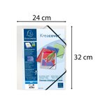 Chemise À Élastiques 3 Rabats Polypropylène Translucide Krea Cover - A4 - Incolore - X 25 - Exacompta
