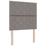 Lit Box Spring vidaXL avec Matelas Taupe 100x200 cm Tissu