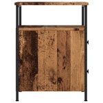 vidaXL Table de chevet vieux bois 44x45x60 cm bois d'ingénierie