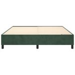 vidaXL Cadre de lit sans matelas vert foncé 180x200 cm velours