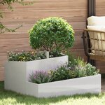 vidaXL Planteur 80x80x50 cm en inox