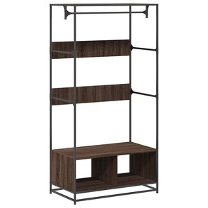 vidaXL Armoire chêne marron 90x50x180 cm bois d'ingénierie