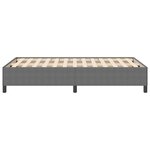 vidaXL Cadre de lit Gris clair 120 x 190 cm Tissu en velours côtelé
