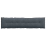 vidaXL Coussin de Dos Gris foncé 200 x 50 cm Tissu en velours côtelé
